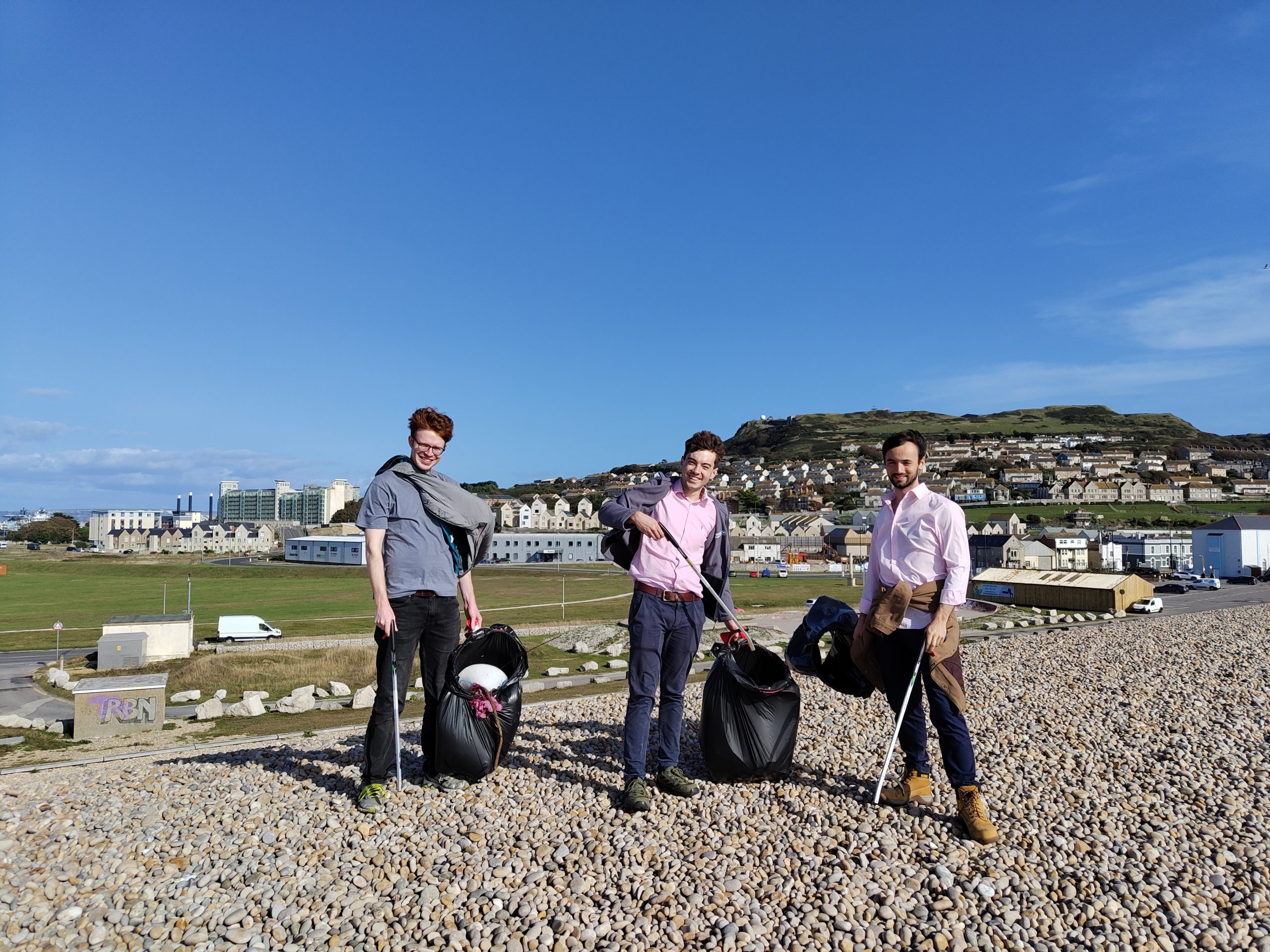 Volunteer day Chesil Beach Clean Precision Acoustics