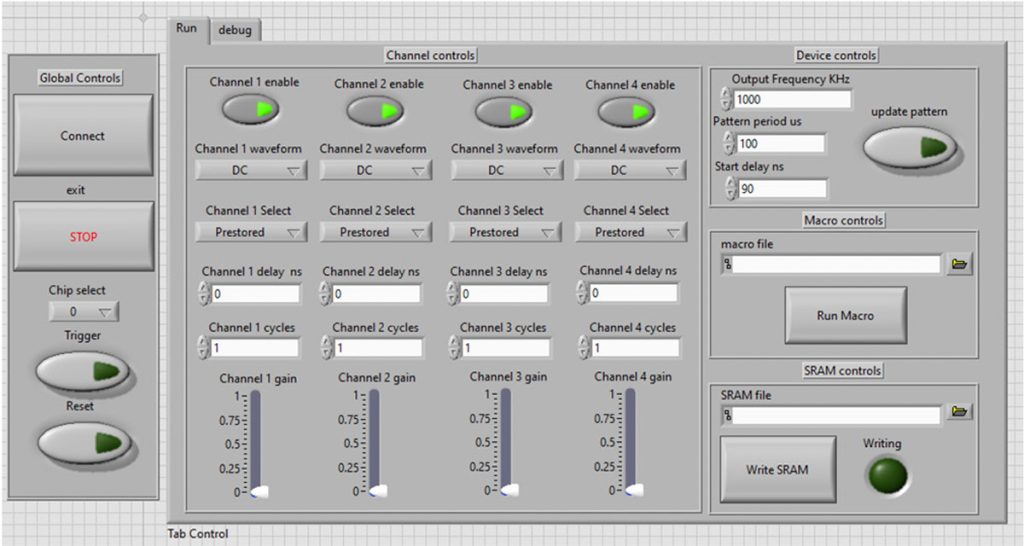 Phased Array System Software Interface