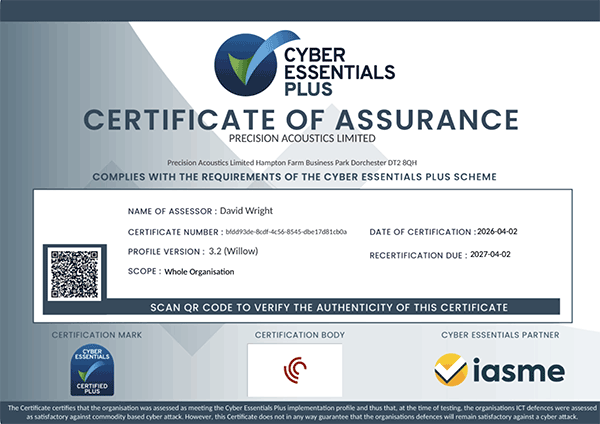 Cyber Essentials Plus accreditation